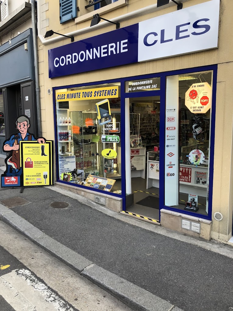 vente cordonnerie - cordonnerie de la fontaine - lagny sur marne